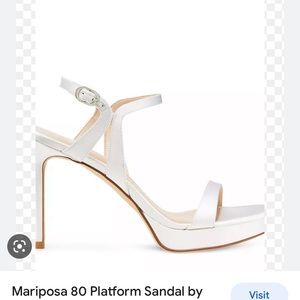 NWT Stuart Weitzman Mariposa Platform Sandals Strappy Heels Stilletto Silk Satin